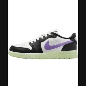 Nike Air Black and White with Purple Accents